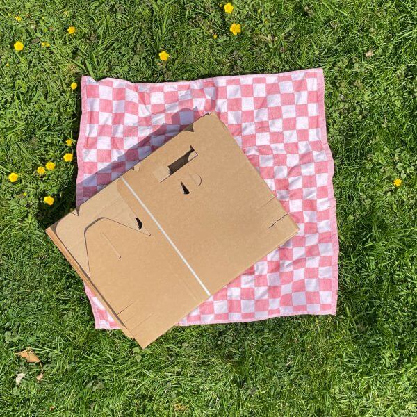 Kraft takeaway box made of cardboard - Medium